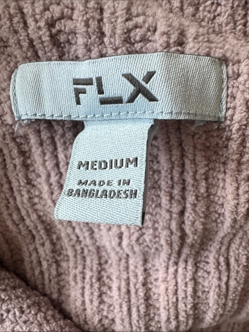 Women's Dusty Pink Ribbed Zip-Up Jacket with Drawstring Waist - Picture 3 of 3